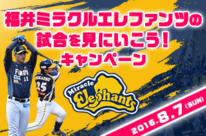 福井ミラクルエレファンツの試合を見に行こう！キャンペーン