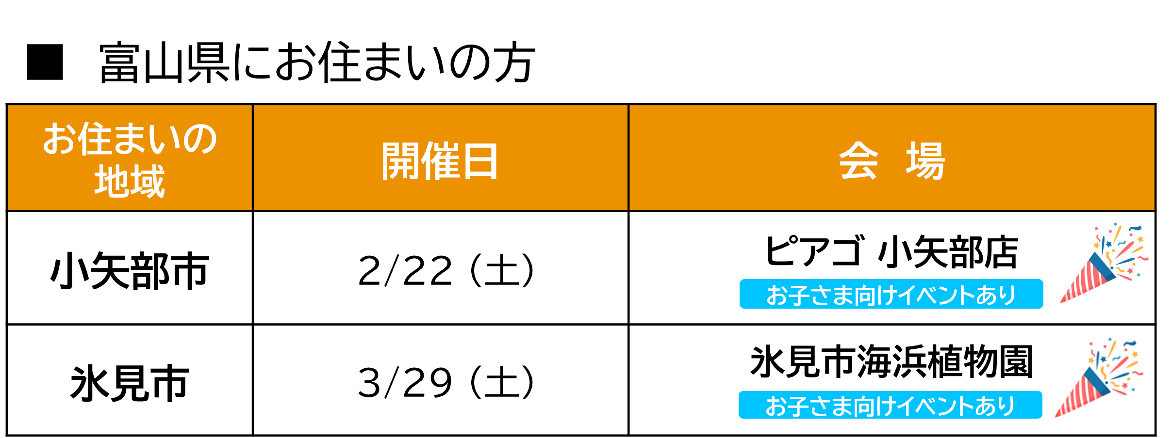 富山県日程